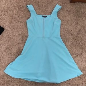 Suzy shier baby blue A-line dress